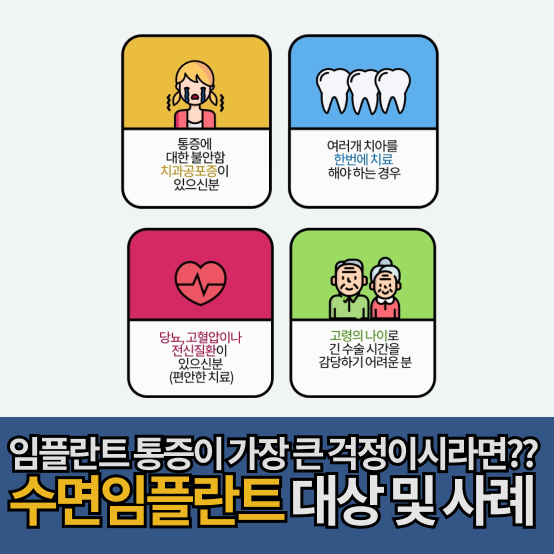 수면임플란트 사례 및 대상 - 분당임플란트 연세화이트산타치과